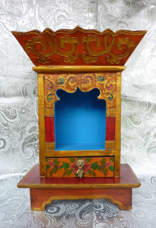 Buddhistischer Hausaltar Vorderansicht
